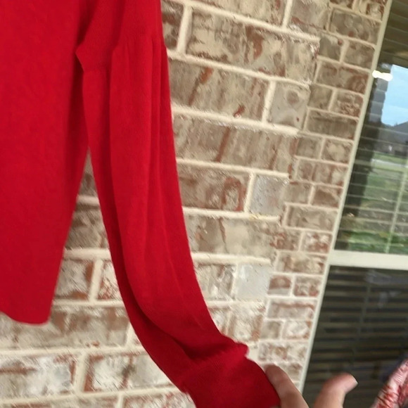 Sanctuary Red Raglan Light Weight Sweater - Picture 10 of 10